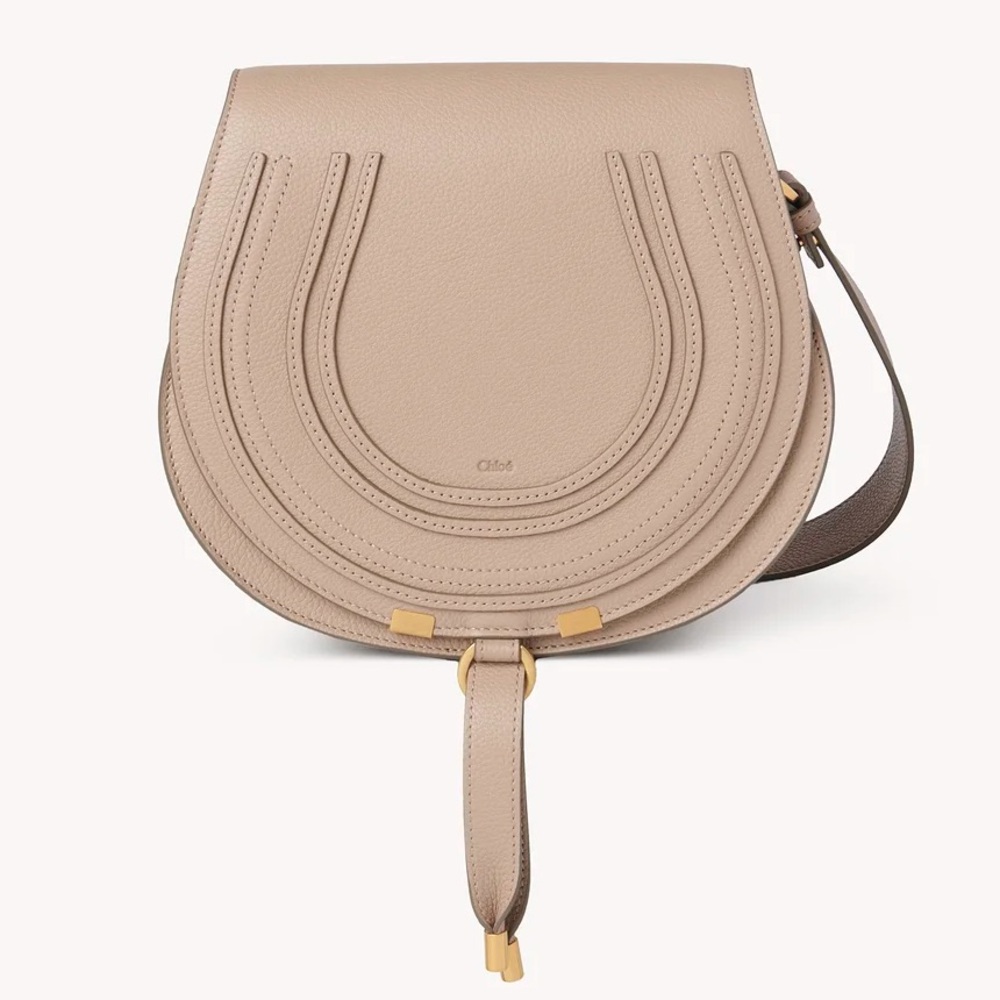 Chloé Women's Marcie Saddle Bag in Grained Leather